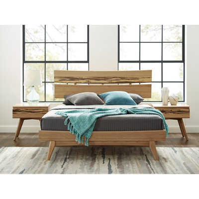 Ensemble de chambre configurable avec lit plateforme en bois massif 5 pièces Briarcliff