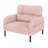 Corduroy Fabric Accent Armchair-1832679461