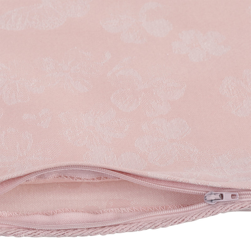 Avonia Floral Square Cushion Cover, Blush Pink