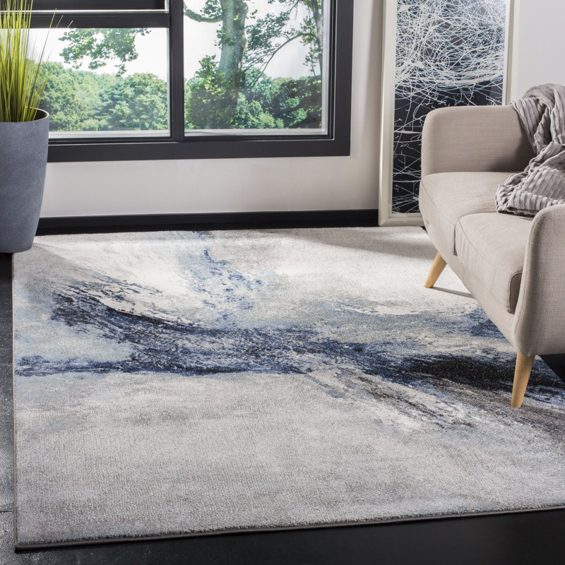 Tapis performance abstrait Elara, Rectangle 8 pi x 10 pi
