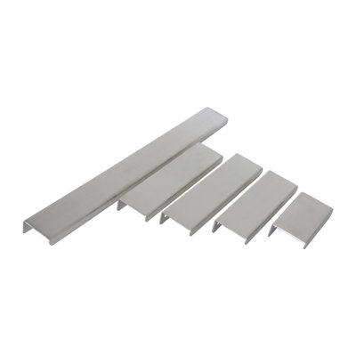 Stainless Steel Modern Industrial Finger Edge Pull - PL-SS161 from RCH Supply Co (5 Sizes)