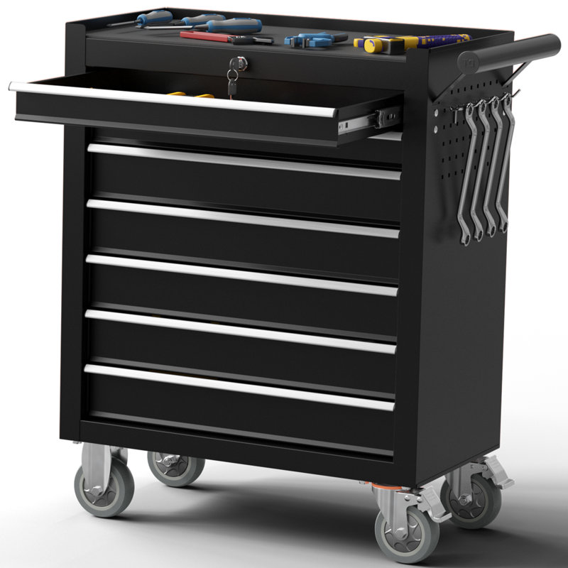 7-Drawers Tool Chest, Black