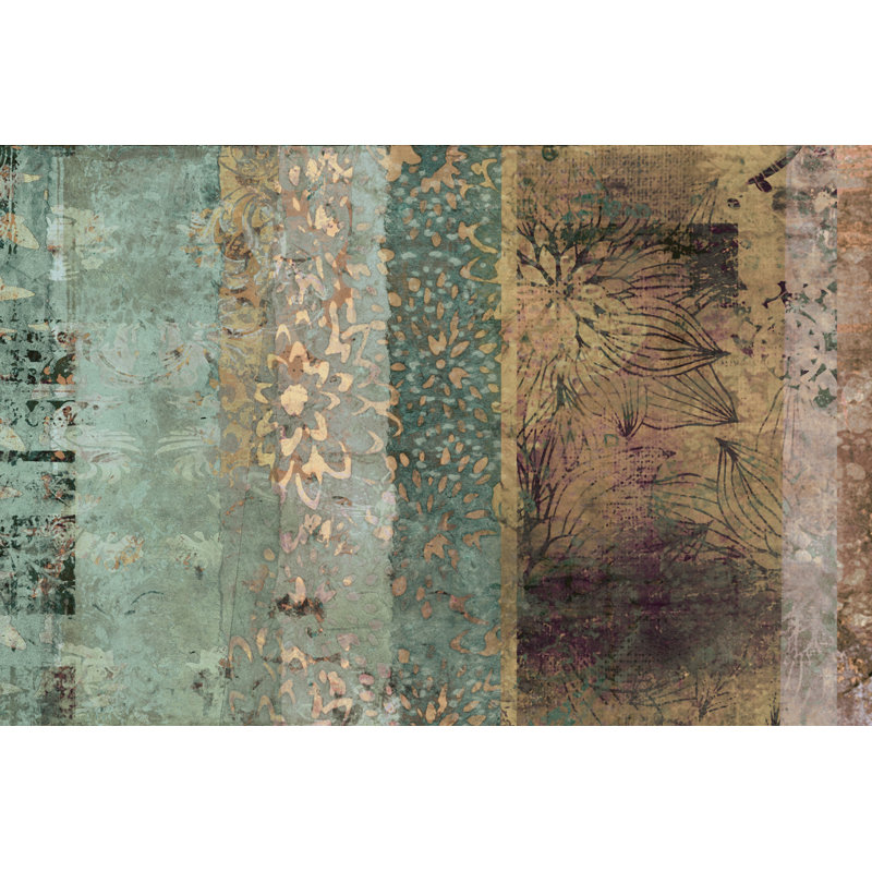 Lotus Patina I by Ricki Mountain - Wrapped Canvas Print, 30cm H x 46cm W
