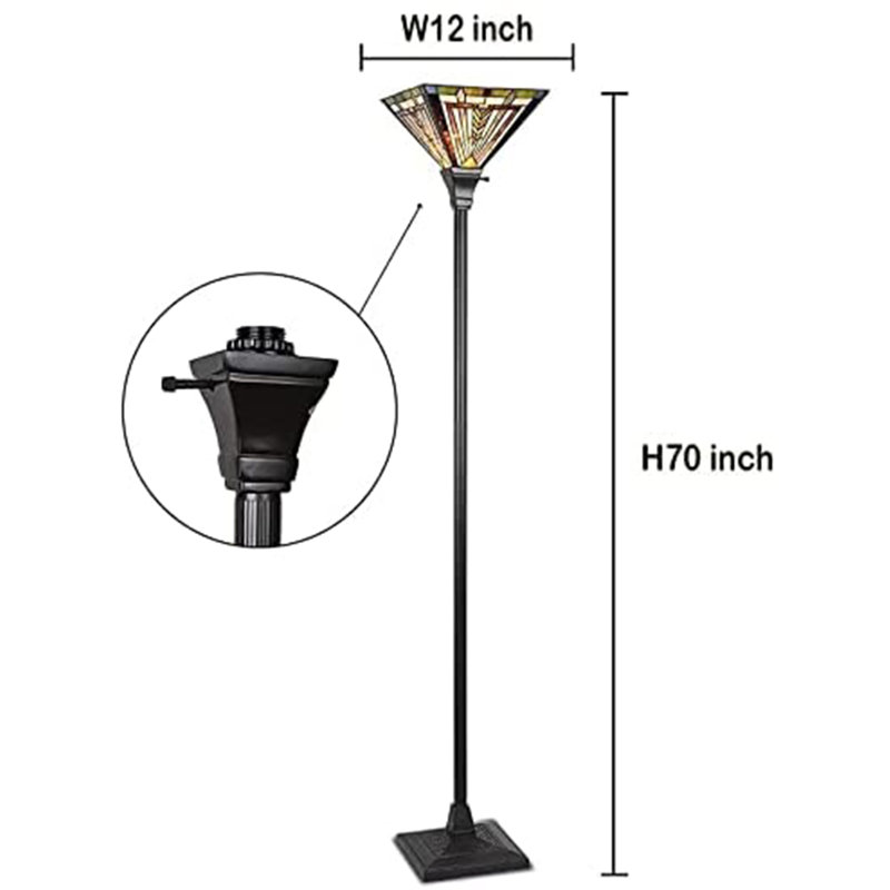 70'' Dark Bronze Traditional Floor Lamp