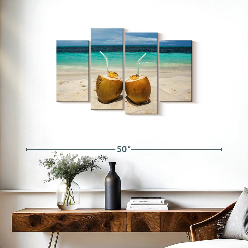 Yarlin Tropical Coconut Drinks, 22" H x 36" W