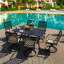 Chaise de patio avec coussin