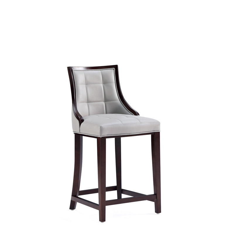 Tabouret de bar Fifth Avenue, Tabouret de comptoir (siège d'une hauteur de 26 p, Gris clair