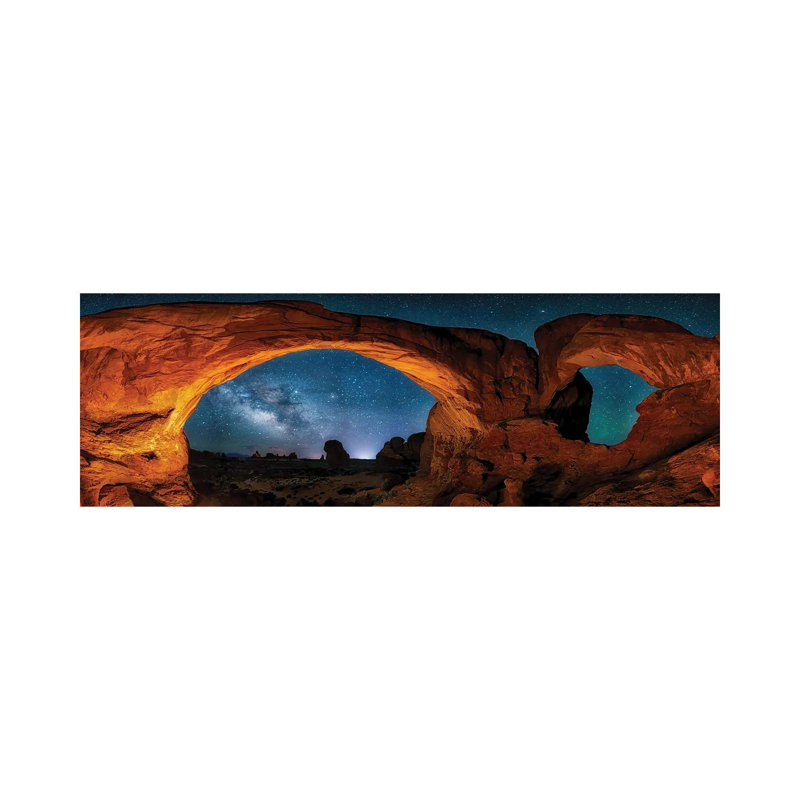 Arches avec étoiles de Moab - Estampe numérique sur toile tendue avec châssis, H 12 po x l 36 po