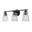 Meuble-lavabo noir mat 3 lumières Jordynn-123222971