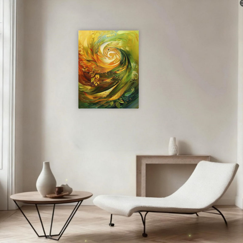 Art mural abstrait 24 "x 36"