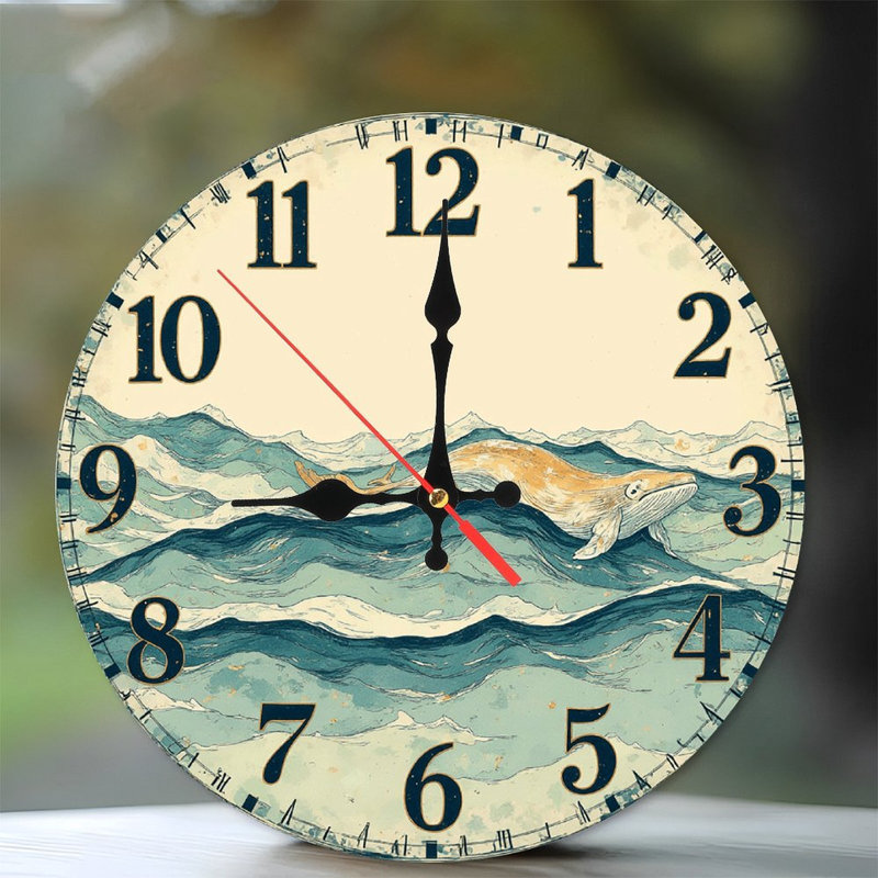 Horloge murale Autumn River