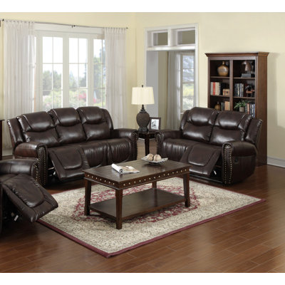 Amaker Light Blue Fluffy Fabric 2-Piece Couch Living Room Sofa Set