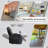 Ryun 34.25"W Faux Leather Recliner, Reading Light, USB, Arm Table & Console Box, Cup & Phone Holder-2059867791