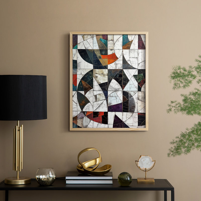 ABSTRACT Series LXIII Framed Print - Solid Wood, 21" H x 17" W