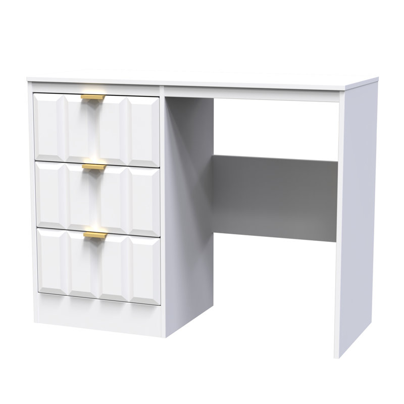 Besian 3 Drawer Vanity (Ready Assembled), White Matt
