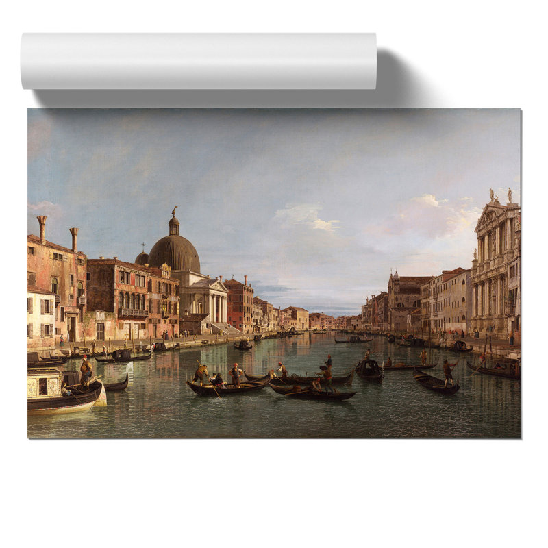 The Grand Canal in Venice by Giovanni Canaletto - Frameless Print, 42cm H x 59cm W x 0.1cm D