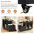 Mobile End Table With Lockable Wheels For Living Room