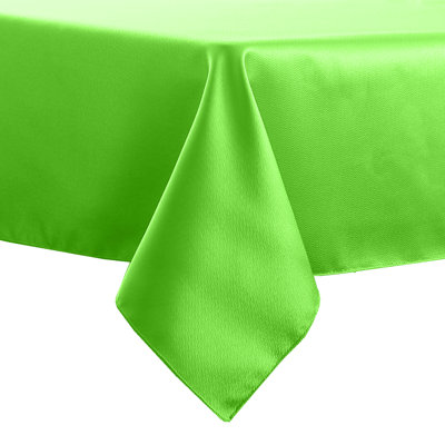 Ultimate Textile Herringbone - Fandango Tablecloth, Lime Green