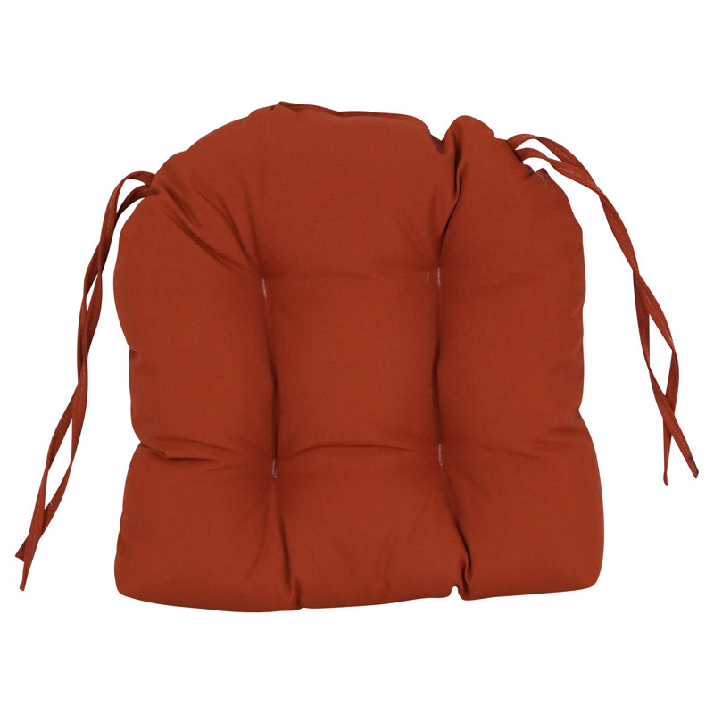 Outdoor 3.5'' Dining Chair Seat Cushion, Solar Brick