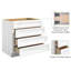 Meuble bas standard HOMEIBRO Cozy Design, 91,4 cm (L) x 61 cm (P) x 87,6 cm (H), en contreplaqué blanc Shaker, prêt à assembler-66548904-66548905