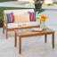 Causeuse et table basse pour terrasse, terrasse et cour arrière Peyton-391496535-391496538