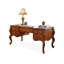 Bureau rectangulaire en bois massif avec tiroirs Walnut