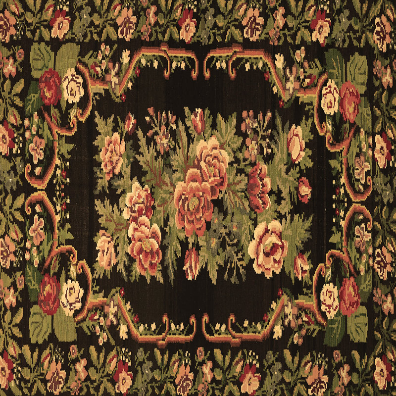 Manucy Performance Floral Indoor Rug, Square 6'