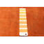Tapis orange brûlé noué à la main de couleur unique 2 pi 7 po x 8 pi 11 po