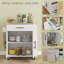 Chariot de cuisine avec plateau en bois manufacturé Sicilee-98750659