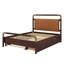 Grand lit plateforme en bois offrant des options de rangement, comprenant 2 tiroirs spacieux et un lit gigogne-1102152899