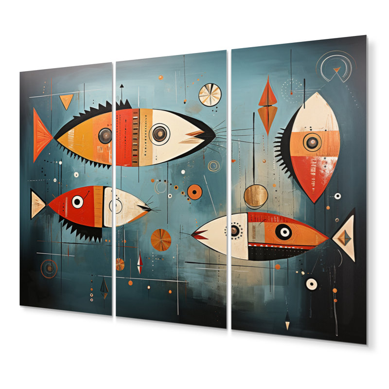 Ensemble de décorations murales en métal Minimalisme