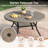 6-Person Aluminum Round Patio Dining Table-551192795