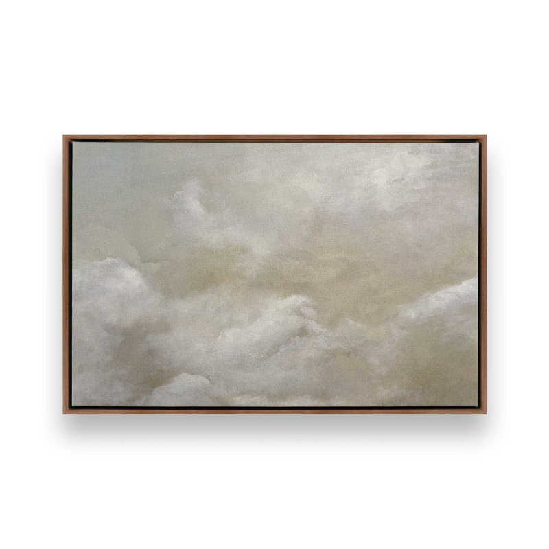 «Clouds Two» par Garima Dhawan, reproduction d'art sur toile, Brun, Cadre flottant, H 24 po x l 32 po