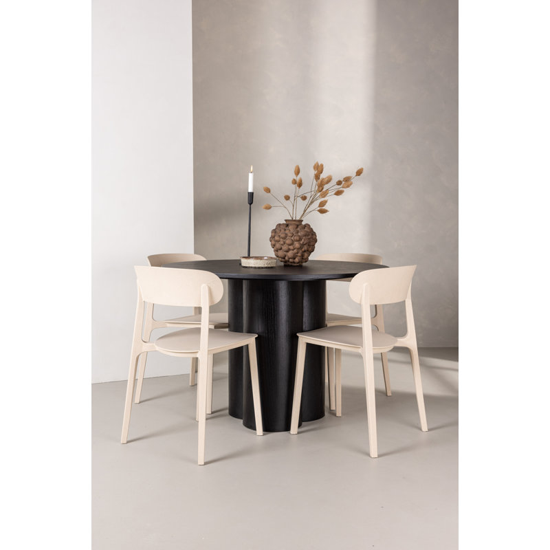 Sonoma 4 -Person Dining Set, Black