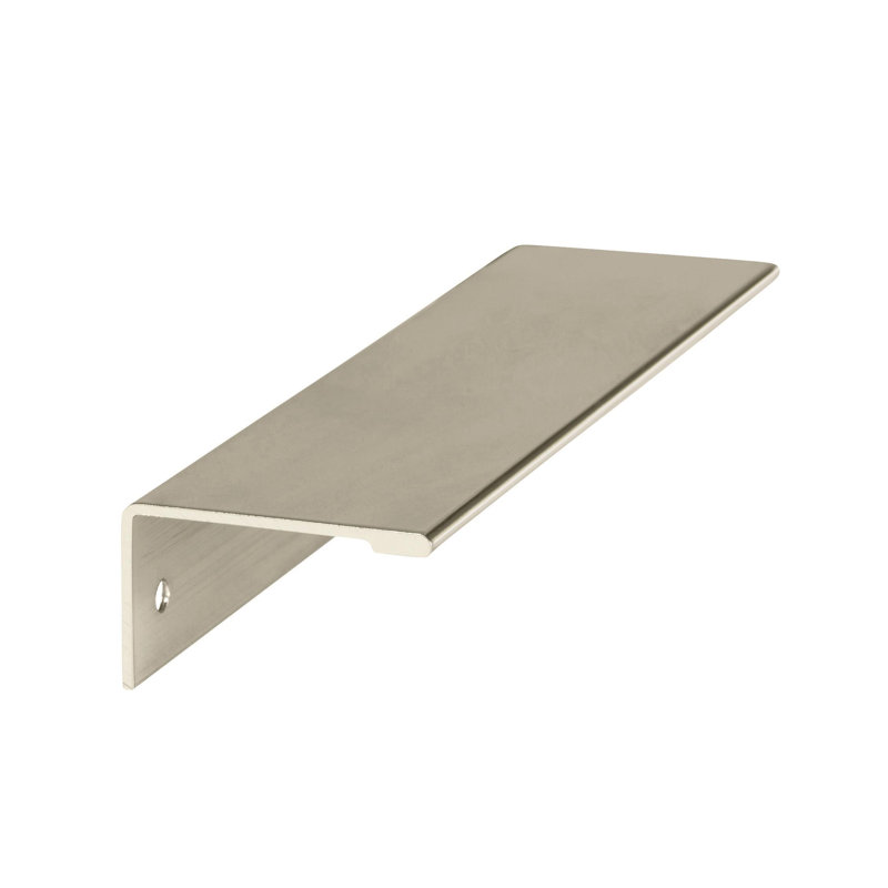 Poignées de bord d'armoire de 5-1 / 16 po (128 mm) de centre à centre en nickel poli, Nickel poli, 5.0625"
