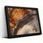 Brun et noir, arbre, section transversale, texture de grain de bois, art mural sur toile-133554549