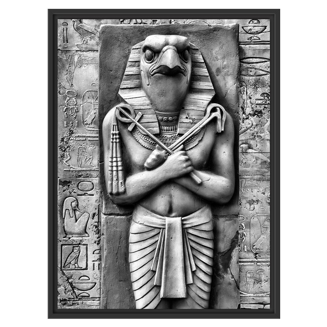 Gerahmtes Wandbild Ägyptischer Gott Horus