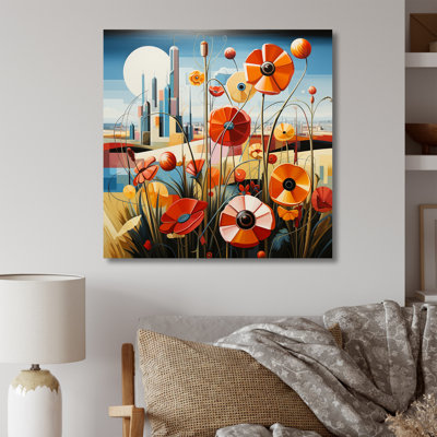 «Abstract Blooms Harmony Field II», reproduction sur toile