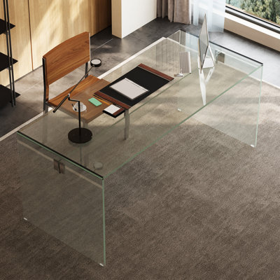 53.14" Tempered Glass Desk, Game Desk