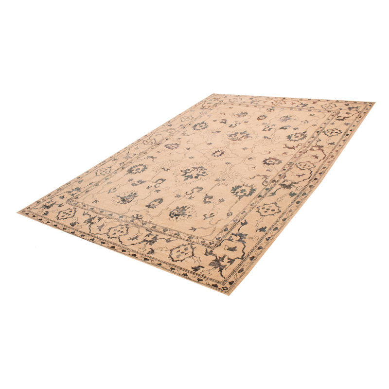 Tapis ivoire Finus Oushak 9 pi 9 po x 14 pi 2 po