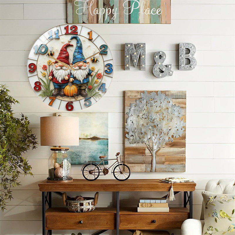 Horloge murale de jardin