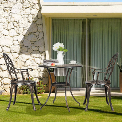 Provenzano 2 - Person Patio Dining Set Round Table