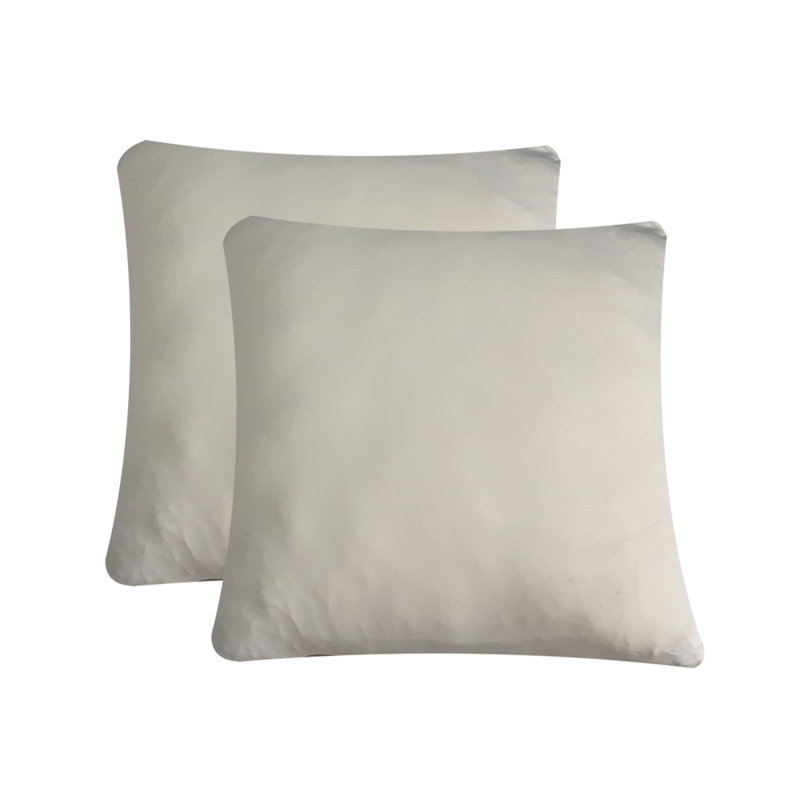 Square Cushion Cover, White