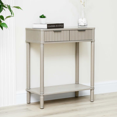 Annlynn Console Table For Living Room Furniture, 2 Drawers Wooden Slim Entry Hallway Table