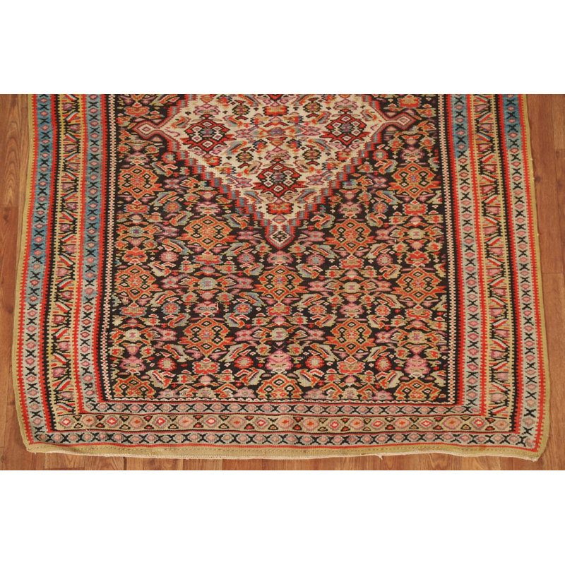 Pre-1900 Vegetable Dye Traditional Rug 4x5