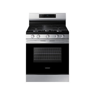 Samsung 6.0 cu. ft. Smart Freestanding Gas Range with Integrated Griddle