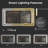 Frameless Bathroom Vanity Mirror with Front and Back LED Lighted, Defogging Dimmable Wall Mirror-424920219