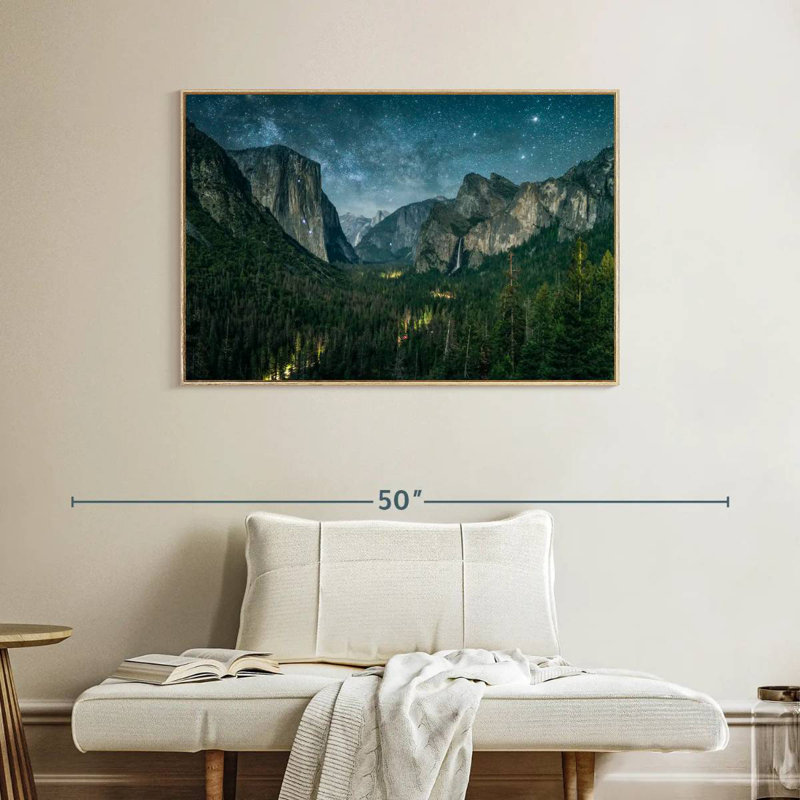 Yosemite, Cadre flottant en bois naturel, 40 po x 27 po