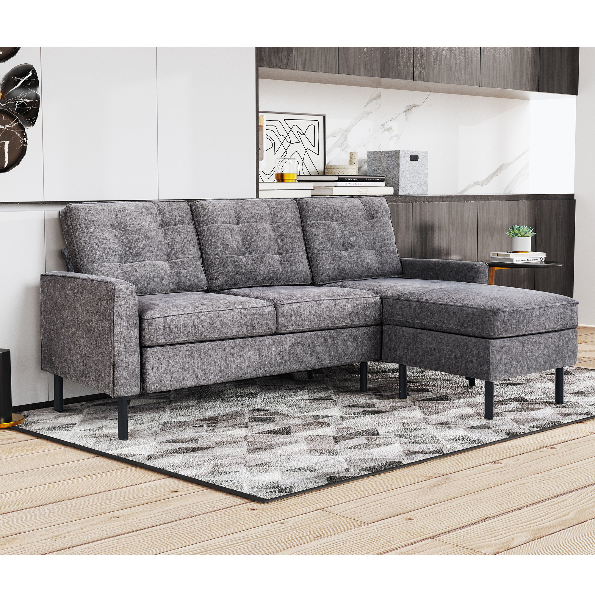 106 reversible modular sofa & deals chaise