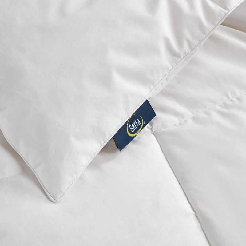 Twin White Down Feather Fill Bedspread